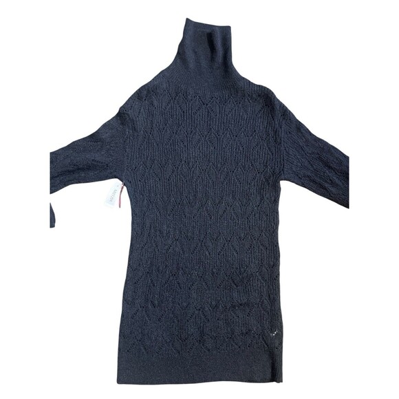 NWT New Moon Aritzia Sweater Dress Black Noir Knit Knitted Wool Blend Sz M - Picture 2 of 16